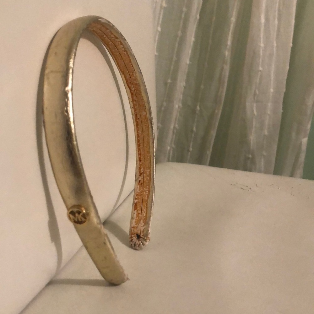 Micheal kors metallic Gold leather headband 2/$35